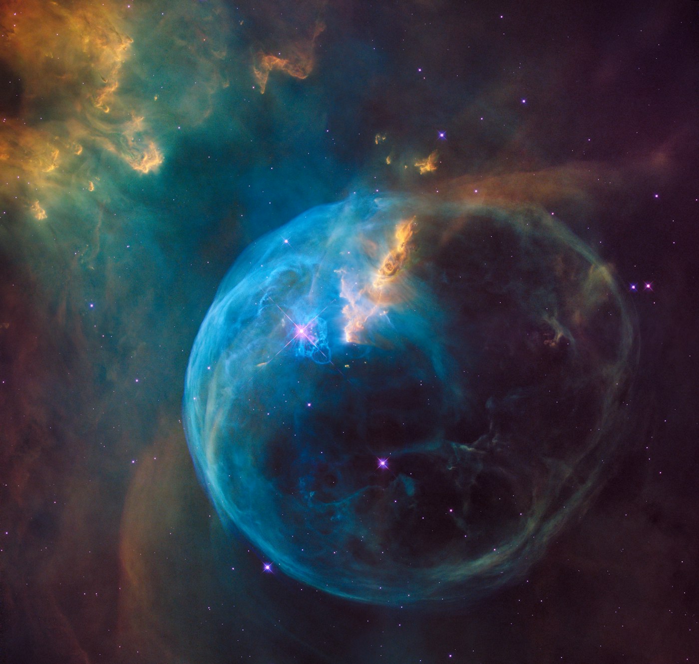 Despliegue de satélites en el espacio